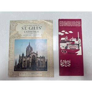 Vintage‎ 1960s St Giles Cathedral Booklet and Edinburgh Scotland Travel Brochure